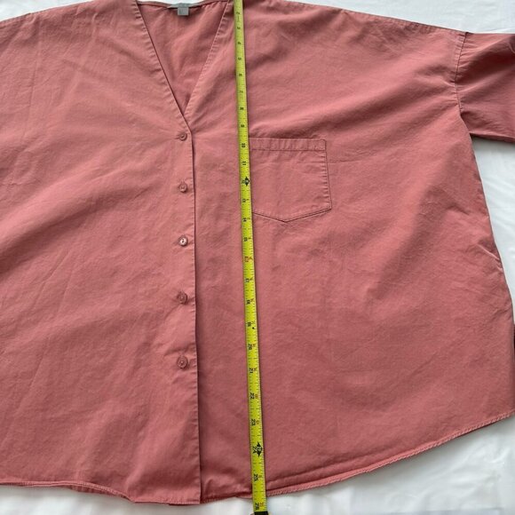 COS Women’s Shirt Oversized Top, Dusty Rose, Cotton Poplin, Minimalist, Size 2 - Picture 10 of 16